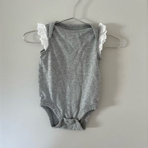 Gap Eyelet Sleeve Onesie
